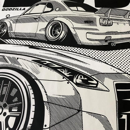 Godzilla GTR Skyline | Premium Unisex Streetwear Tee